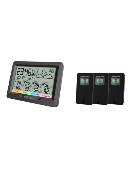 OPTEX Station Météo avec 3 Sondes Extérieures