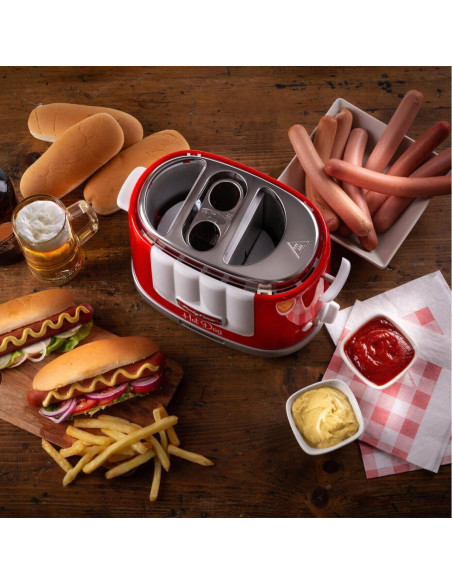 ARIETE Pack Party Time Machine à hamburgers + Machine à Hot Dog