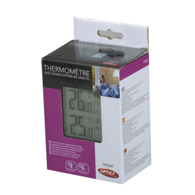 OPTEX Thermomètre Intérieur Extérieur Température