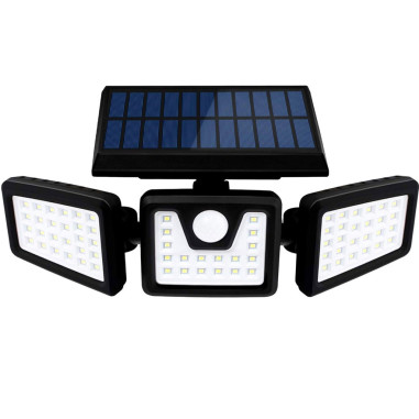 OPTEX Spot Solaire 3 Têtes Projecteur Avec IR 800 Lumens