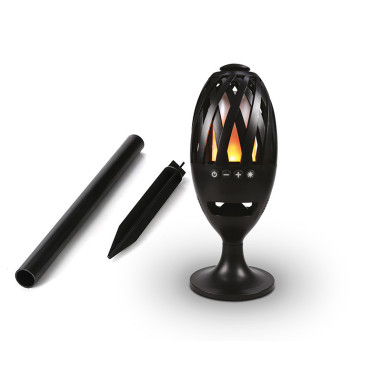 Haut-parleur Sans Fil Bluetooth LED Effet Flamme - Intérieur / Extérieur