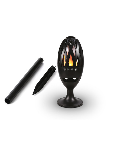 Haut-parleur Sans Fil Bluetooth LED Effet Flamme - Intérieur / Extérieur