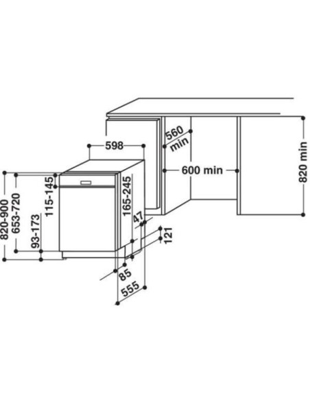 WHIRLPOOL Lave-vaisselle intégrable WCBO3T133PFI