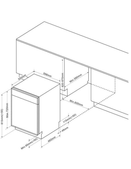 DE DIETRICH Lave-vaisselle Tout-intégrable DCJ532DQX