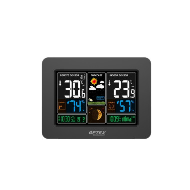 OPTEX Station Météo Facade Interchangeable 2 Faces Bois/Noir