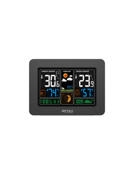 OPTEX Station Météo Facade Interchangeable 2 Faces Bois/Noir