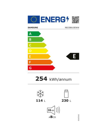SAMSUNG Réfrigérateur combiné RB33B610EWW