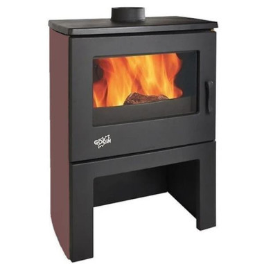Poêle à bois panoramique 362113CARMIN