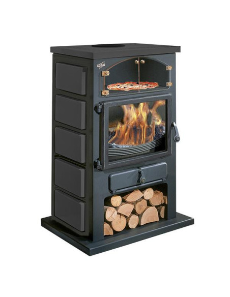 Poêle à bois vintage 350104PEINTANTH