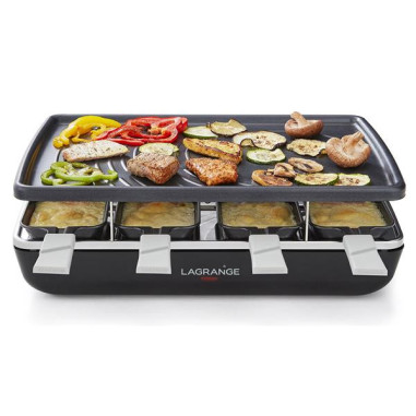Raclette Grill Crêpes 8 personnes Noire - Élément - 179301