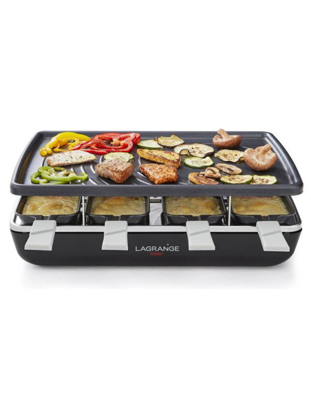 Raclette Grill Crêpes 8 personnes Noire - Élément - 179301
