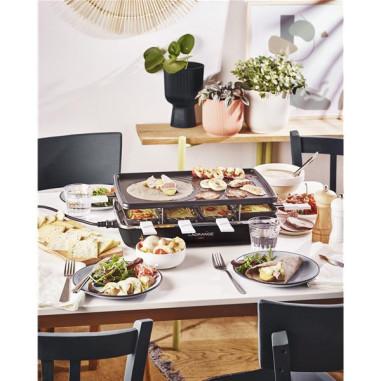 Raclette Grill Crêpes 8 personnes Noire - Élément - 179301
