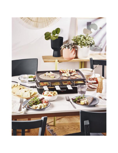 Raclette Grill Crêpes 8 personnes Noire - Élément - 179301