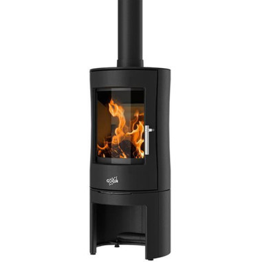 Poêle à bois longiligne 388144ANTH