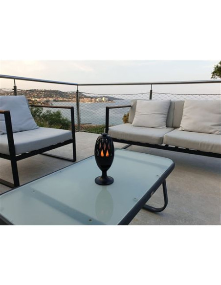 Haut-parleur Sans Fil Bluetooth LED Effet Flamme - Intérieur / Extérieur