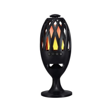 Haut-parleur Sans Fil Bluetooth LED Effet Flamme - Intérieur / Extérieur