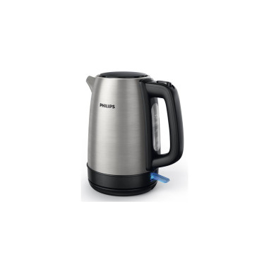 Pack PHILIPS Bouilloire 1.7L + Grille-pain 1 fente 1030W Inox/Noir