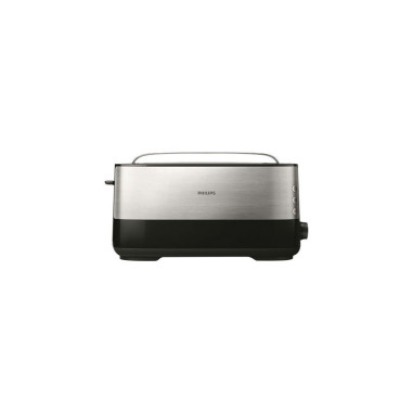 Pack PHILIPS Bouilloire 1.7L + Grille-pain 1 fente 1030W Inox/Noir