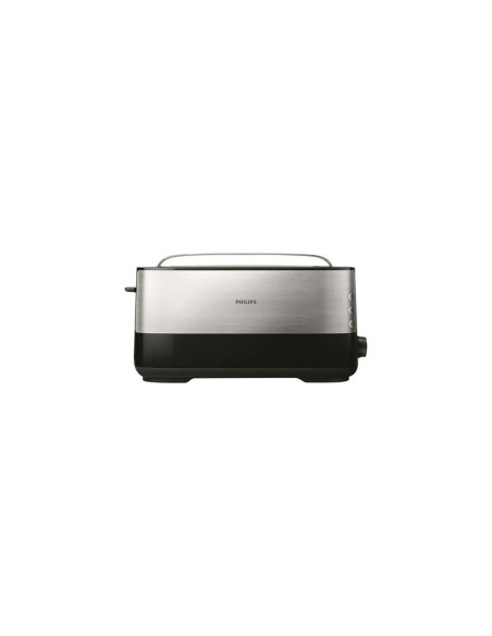 Pack PHILIPS Bouilloire 1.7L + Grille-pain 1 fente 1030W Inox/Noir