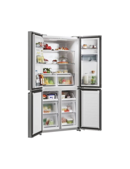 CANDY CFQQ5T817EWPS Réfrigérateur Multiportes Carbone 463L Froid Ventilé