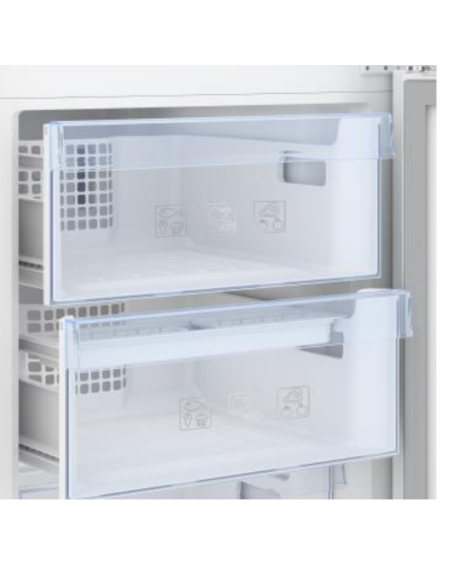 BEKO Réfrigérateur combiné Blanc 343L Froid Statique