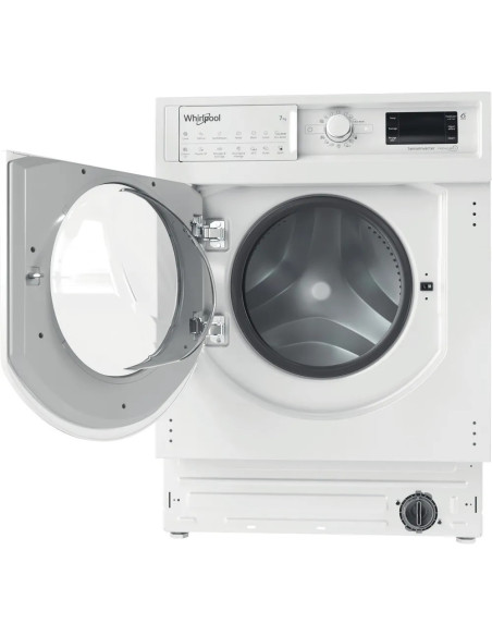 WHIRLPOOL Lave-linge Tout-intégrable Hublot 7 Kg 1400 trs/min 14 Programmes Blanc