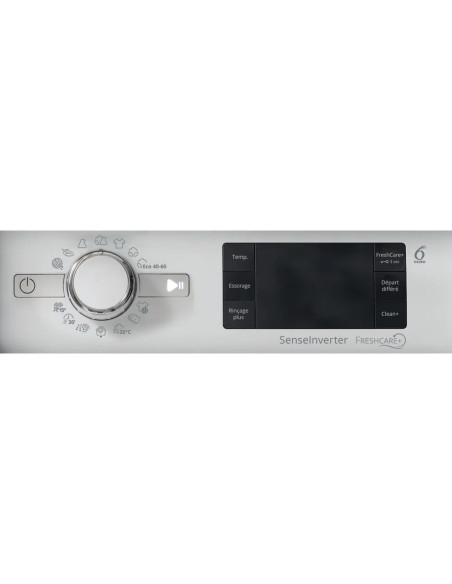 WHIRLPOOL Lave-linge Tout-intégrable Hublot 7 Kg 1400 trs/min 14 Programmes Blanc