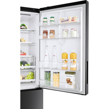 LG Réfrigérateur combiné Carbone 462L Froid Ventilé Total No Frost