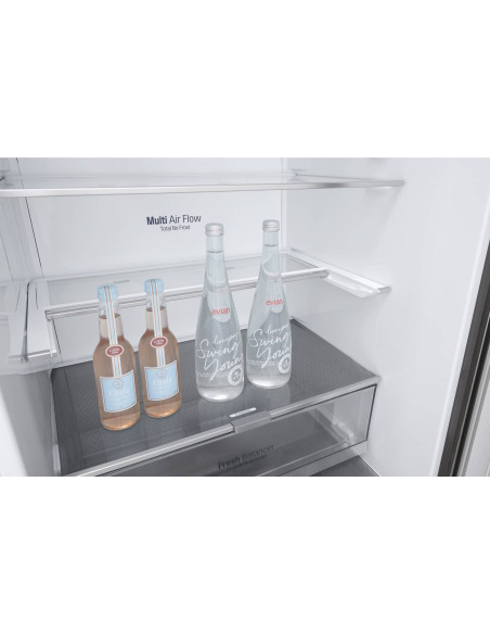 LG Réfrigérateur combiné Carbone 462L Froid Ventilé Total No Frost