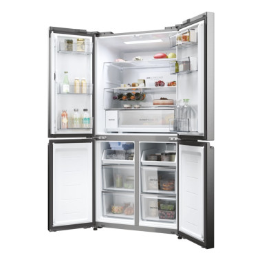 HAIER HCW58F18EHMP Réfrigérateur Multiportes Platinium 504L Froid Ventilé Total No Frost