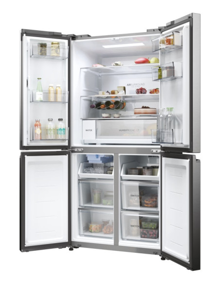 HAIER HCW58F18EHMP Réfrigérateur Multiportes Platinium 504L Froid Ventilé Total No Frost