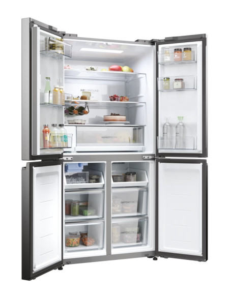 HAIER HCW58F18EHMP Réfrigérateur Multiportes Platinium 504L Froid Ventilé Total No Frost