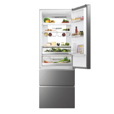 HAIER Réfrigérateur Combiné Platinium 483L Froid Ventilé Total No Frost