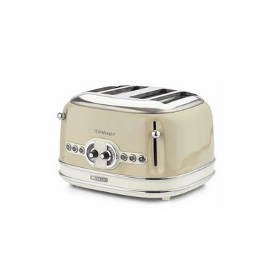 PACK ARIETE Bouilloire électrique 1,7L + Grille-pain 4 fentes 1600W BEIGE Vintage