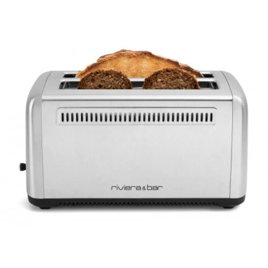 GRILLE PAIN Toaster Inox RIVIERA AND BAR 2 Fentes Fonction Décongélation