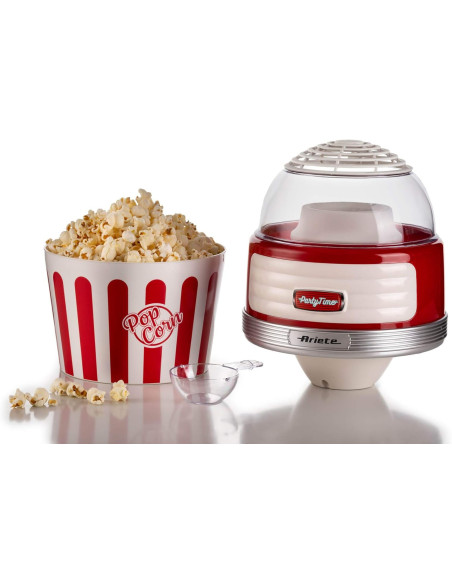 ARIETE Machine à Pop-Corn XL Party Time Rouge 1L