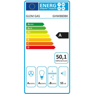 Hotte décorative murale GHW880BK