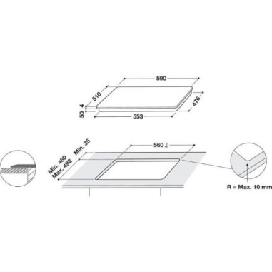 Table induction WBB3760BF