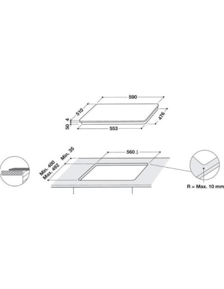 Table induction WBB3760BF