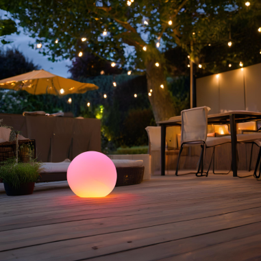 Boule Solaire Lumineuse 30cm IP65 LED Multicolore