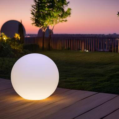 Boule Solaire Lumineuse 30cm IP65 LED Multicolore