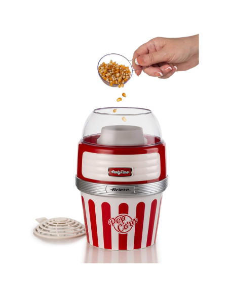 PACK ARIETE PARTY TIME Machine à Pop-Corn XL Rouge 1L+ Machine Barbe à papa Rouge