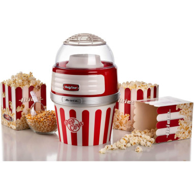 PACK ARIETE PARTY TIME Machine à Pop-Corn XL Rouge 1L+ Machine Barbe à papa Rouge