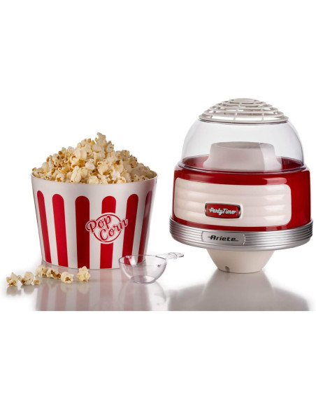 PACK ARIETE PARTY TIME Machine à Pop-Corn XL Rouge 1L+ Machine Barbe à papa Rouge