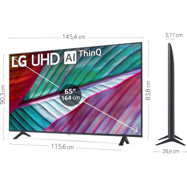 LG TV LED 65" 164 cm Téléviseur UHD 4K Smart TV