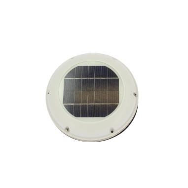 OPTIMA Aérateur solaire extracteur en plastique blanc