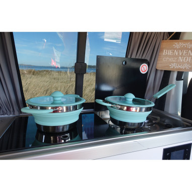 INCASA Casserole rétractable de camping Petit format