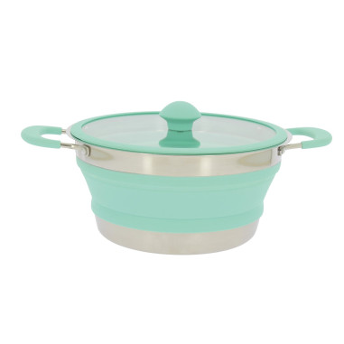 INCASA Faitout rétractable de camping Petit format Diamètre 20cm