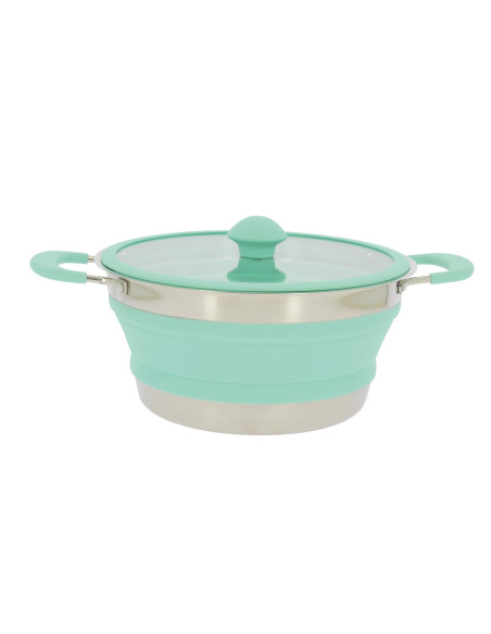 INCASA Faitout rétractable de camping Petit format Diamètre 20cm