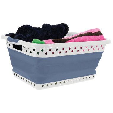 INCASA Corbeille à linge de camping rétractable